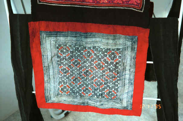 batik, applique detail from Black Hmong baby carrier collected in Sa pa, Northern Vietnam 9511a19.jpg