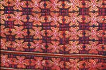 to Jpeg 113K Embroidery from Black Hmong baby carrier collected in Sa pa, Northern Vietnam